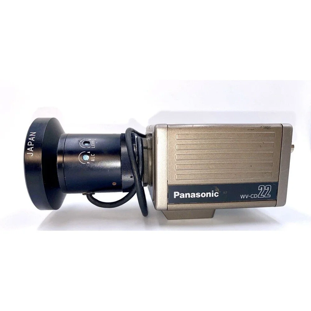 PANASONIC CCTV CAMERA WV-CD22, TV LENS 50MM 1:1.8,WORKING